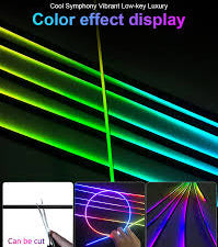 10 pcs ambient lights APP controlled - 10 in 1 dynamic ambient lights cars interior app control auautoaestheticstore