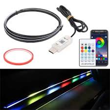 Dashboard ambient lights 2 pcs APP control - 200+ modes dynamic ambient lights bluetooth controlled