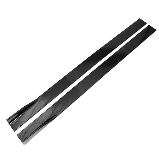 Universal Side Splitter Gloss Black 4pcs - ABS Plastic