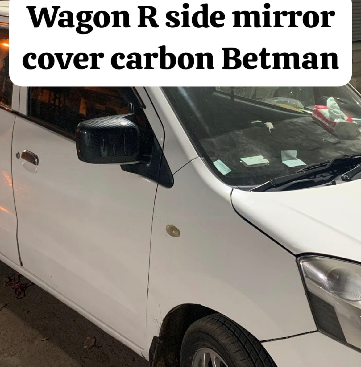 Suzuki wagon r batman side mirror covers carbon fiber wagon r vx/vxr/vxl wagon r 1000cc wagonr