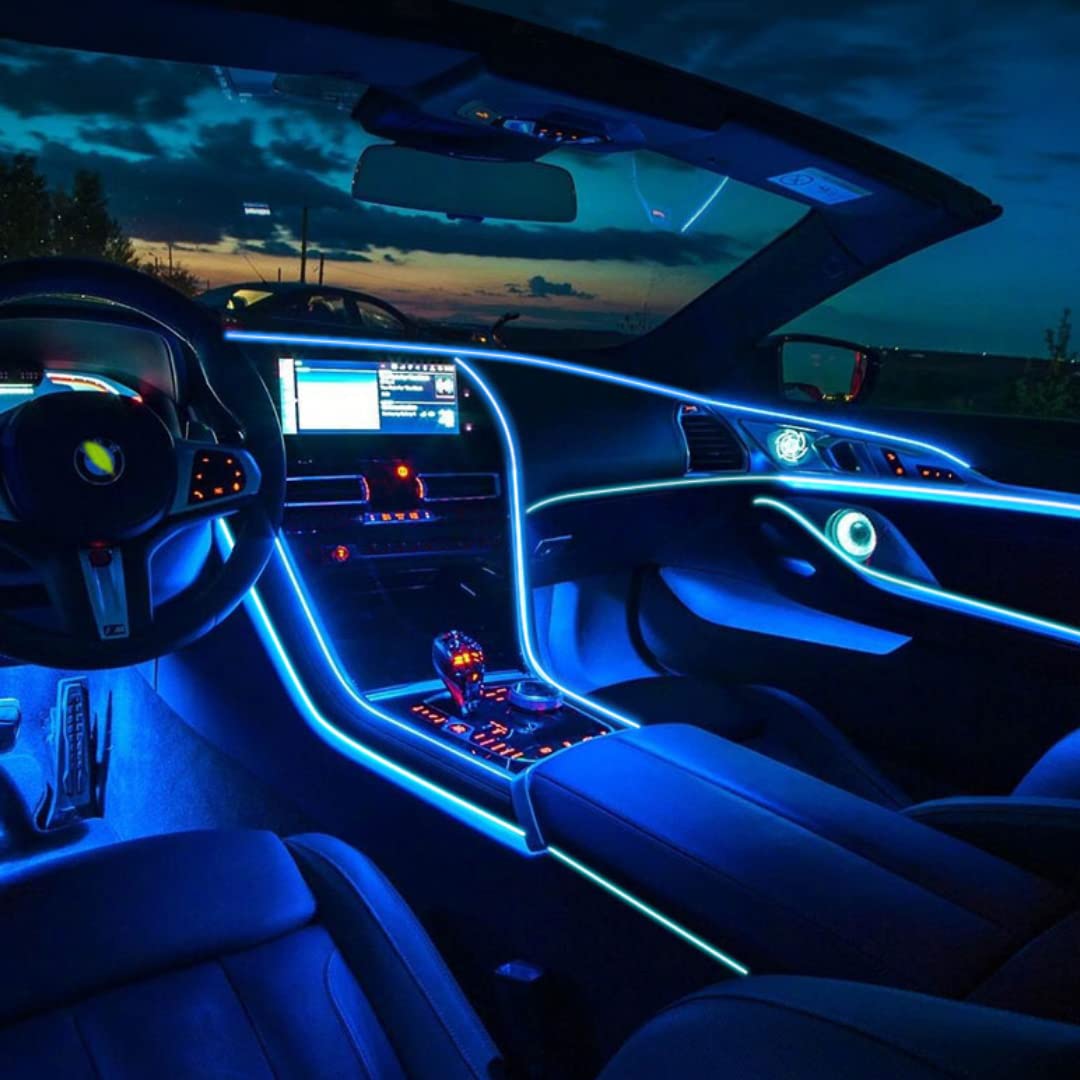 10 pcs ambient lights APP controlled - 10 in 1 dynamic ambient lights cars interior app control autoaestheticstore
