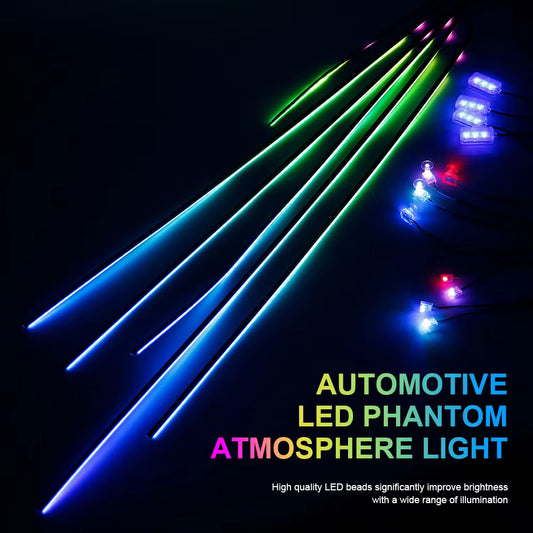 18 pcs dynamic ambient lights APP control - 18 in 1 dynamic ambient lights autoaestheticstore