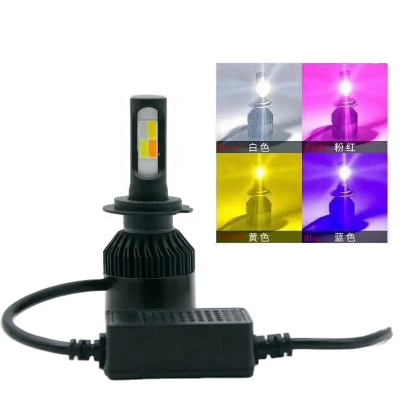 4 color fog lights multicolor fog lights H11 fitting universal