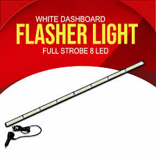 8 step white bar light 8 led bar light for dashboard autoaestheticstore