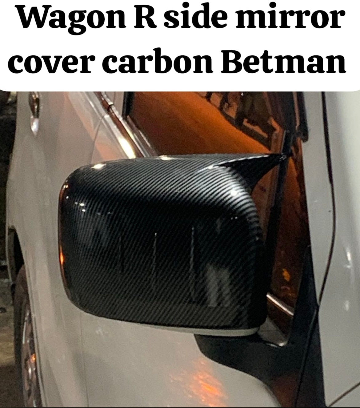 Suzuki wagon r batman side mirror covers carbon fiber wagon r vx/vxr/vxl wagon r 1000cc wagonr